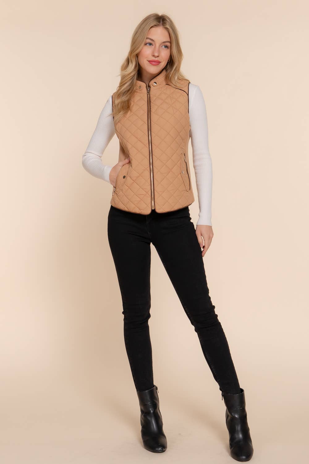 The Shannon Quilted Vest - Baxter Avenue