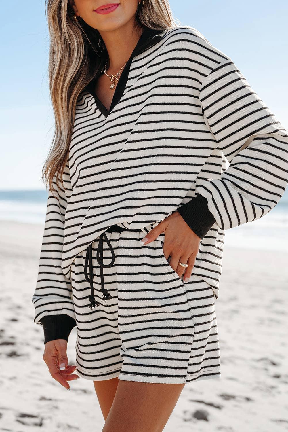 The Jackie Striped Shorts Set - Baxter Avenue