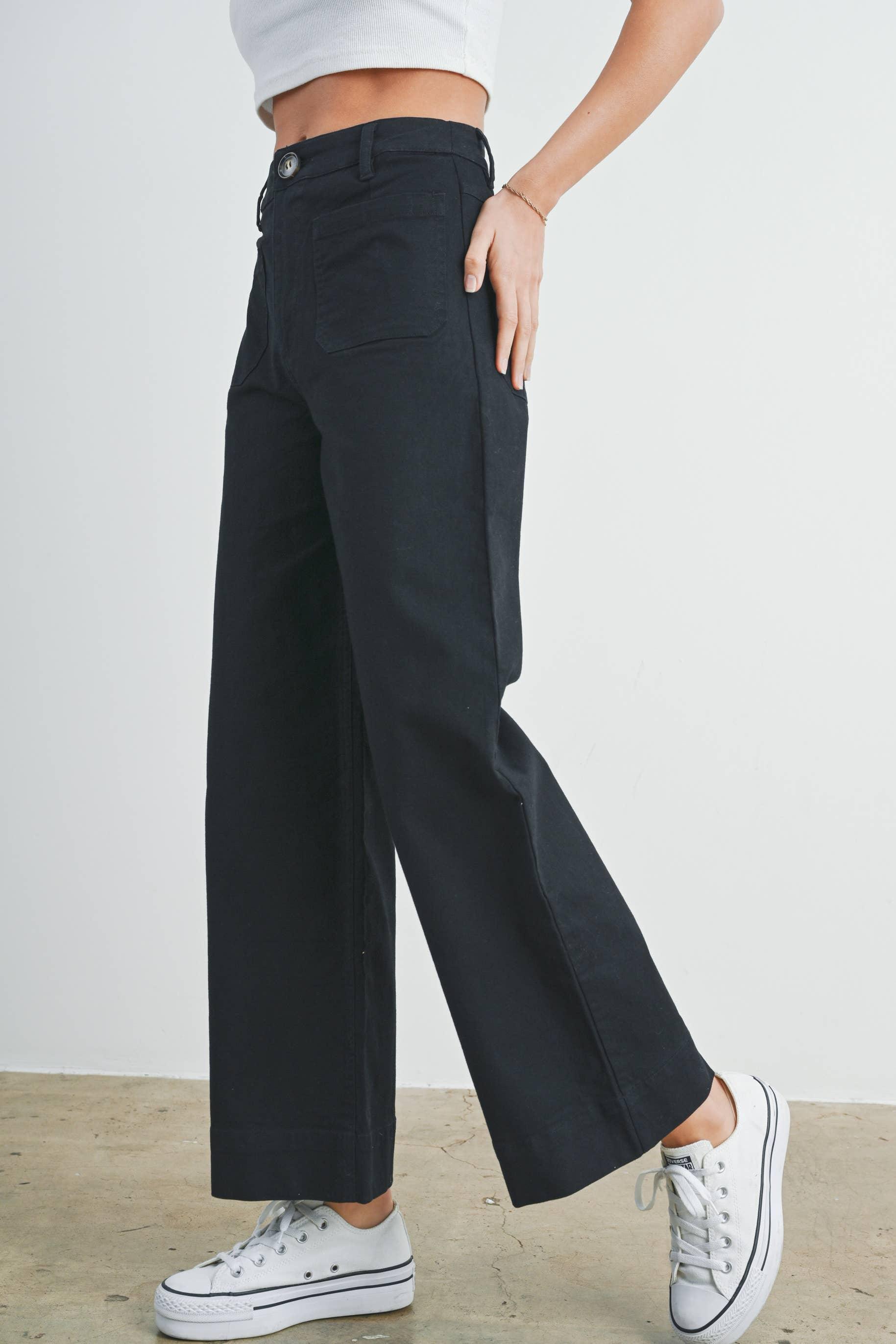 Wide Leg Trouser Pants - Baxter Avenue