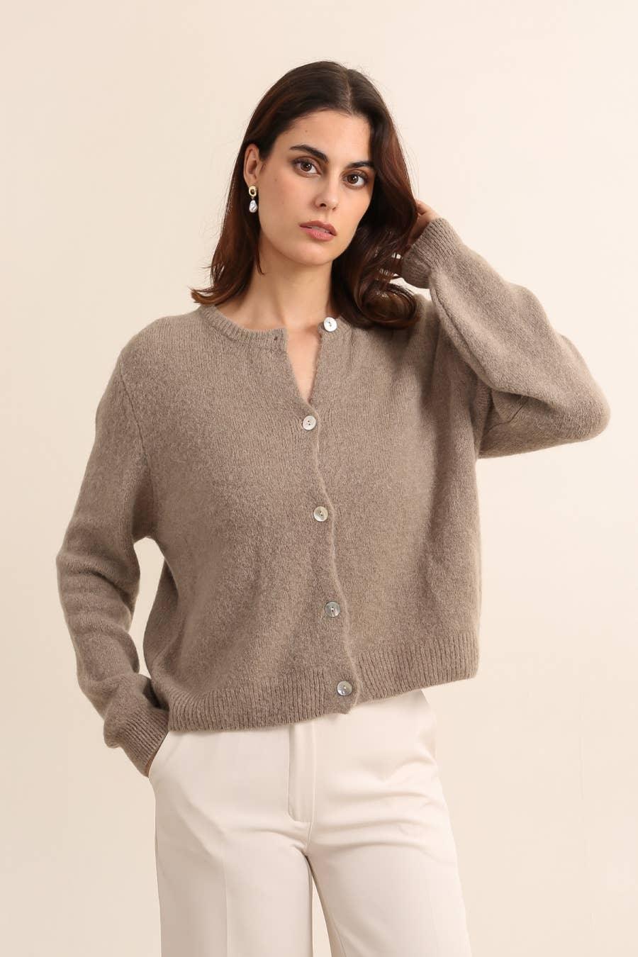 Super Fine Alpaca Cardigan Sweater - Baxter Avenue