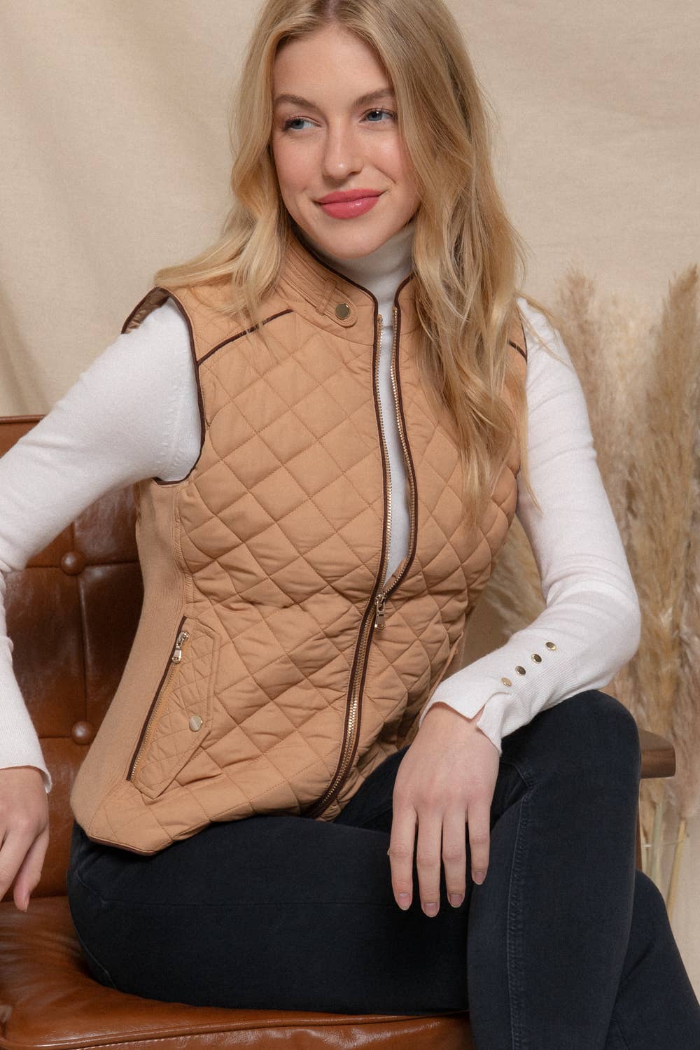 The Shannon Quilted Vest - Baxter Avenue