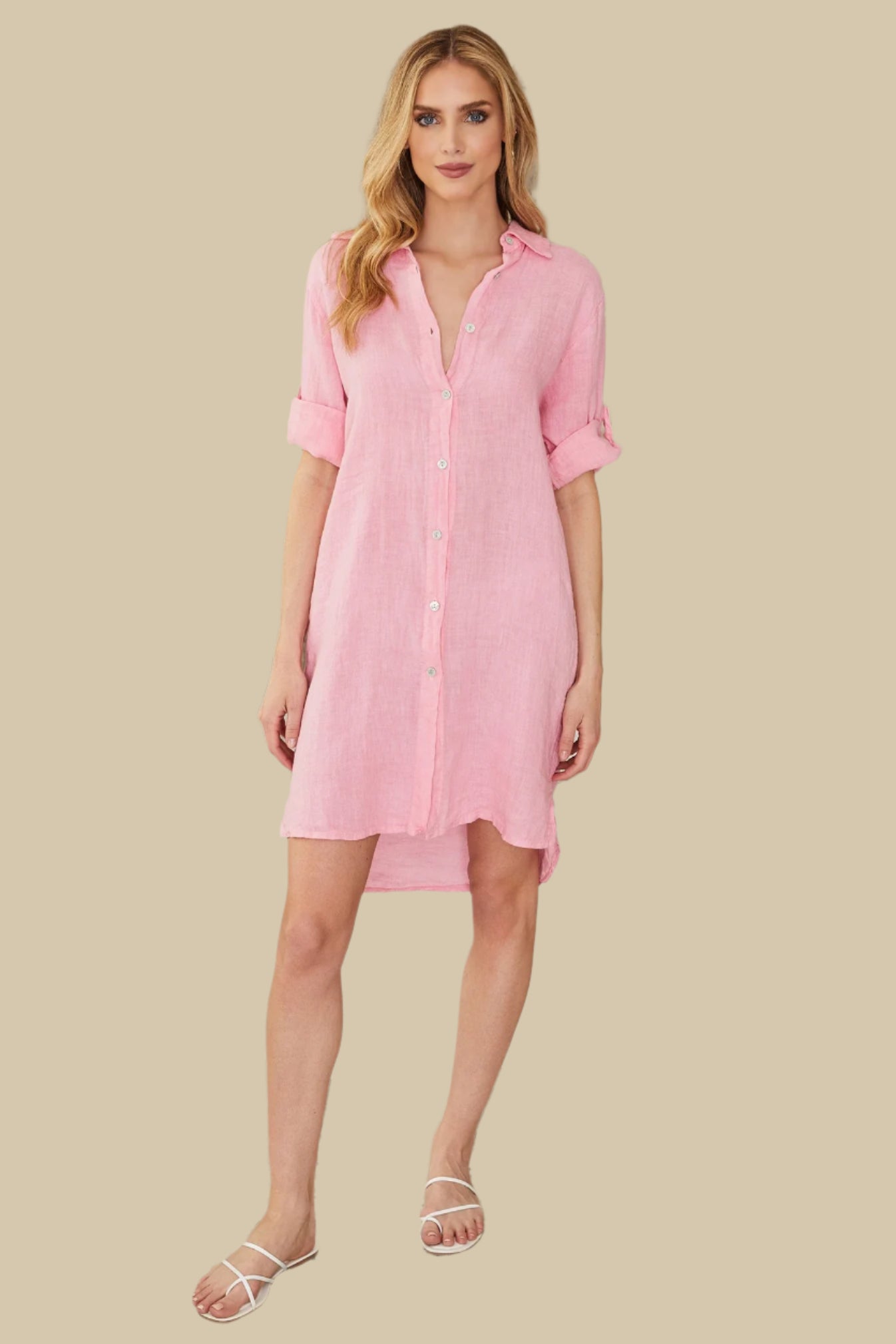 The Margot Linen Dress - Baxter Avenue