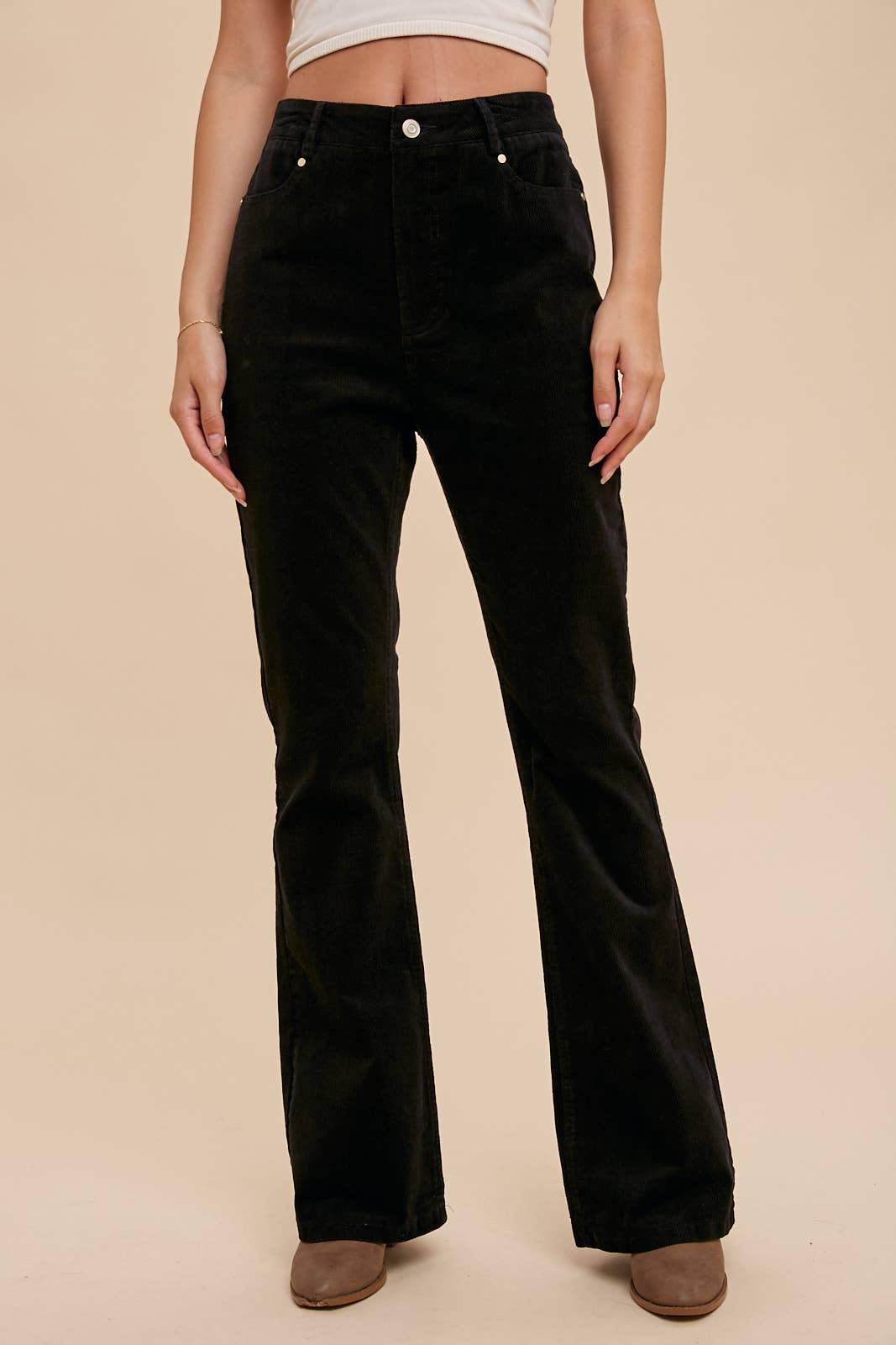 Boot Cut Corduroy Pants - Baxter Avenue