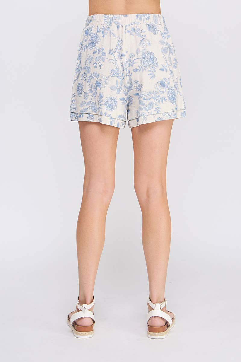 The Camellia Linen Shorts - Baxter Avenue