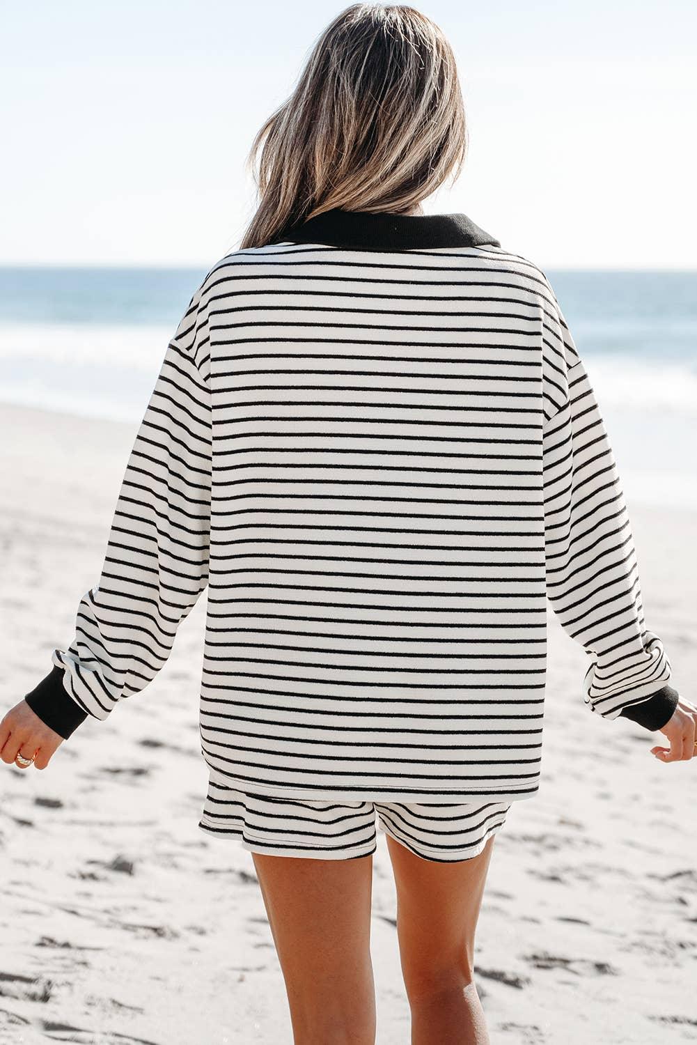 The Jackie Striped Shorts Set - Baxter Avenue