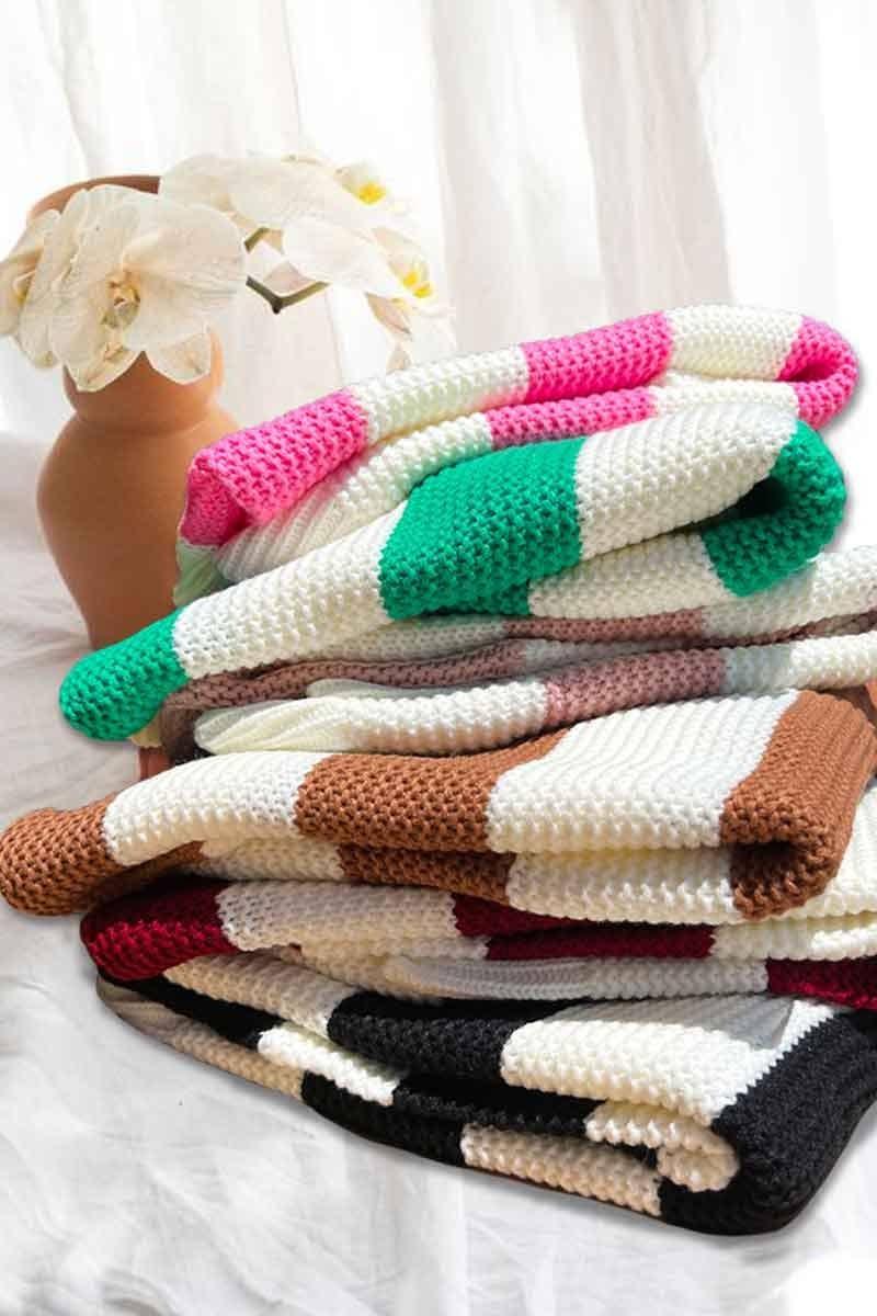 Color-Blocked Chunky Sweater - Baxter Avenue