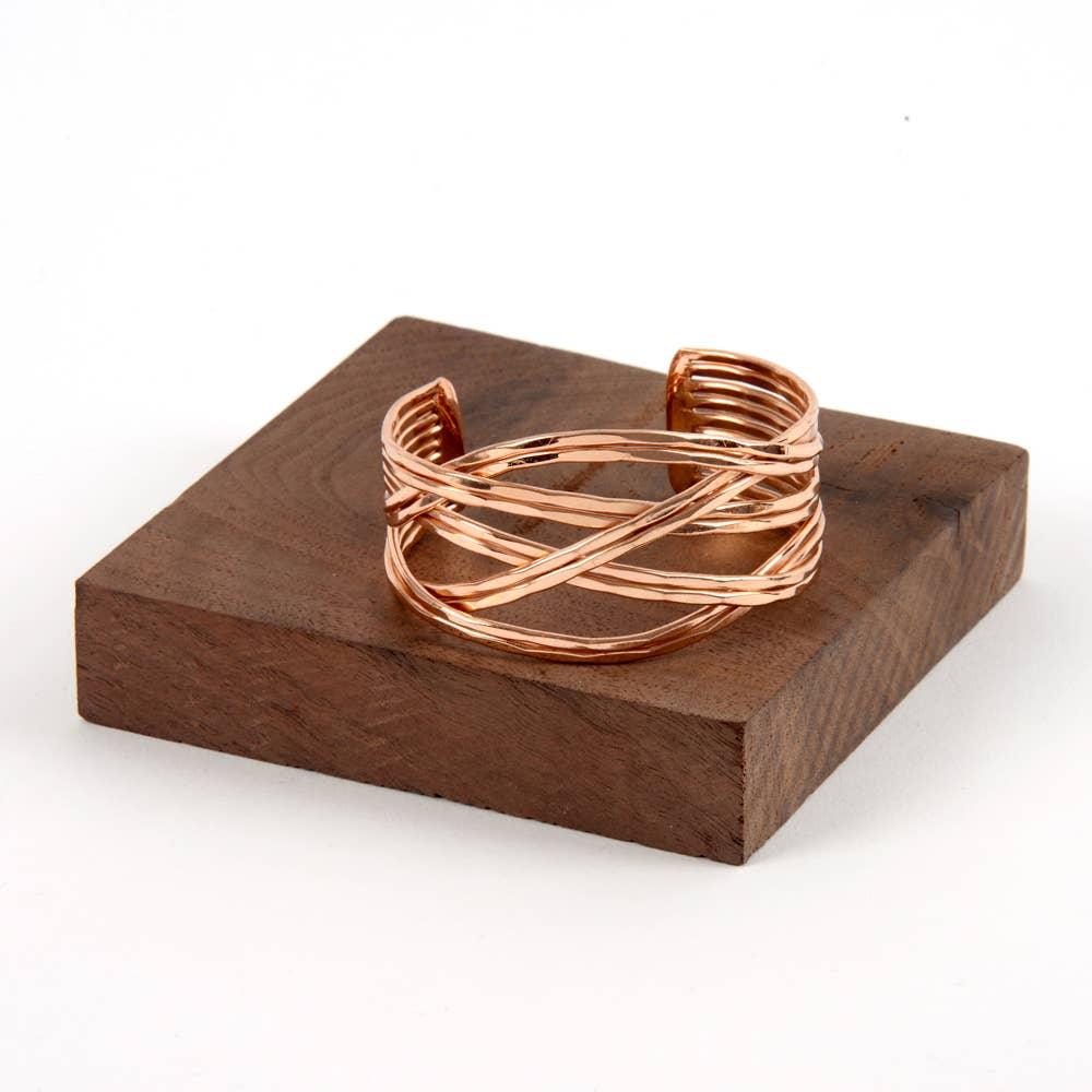 Cross Metal Cuff Bracelet - Baxter Avenue