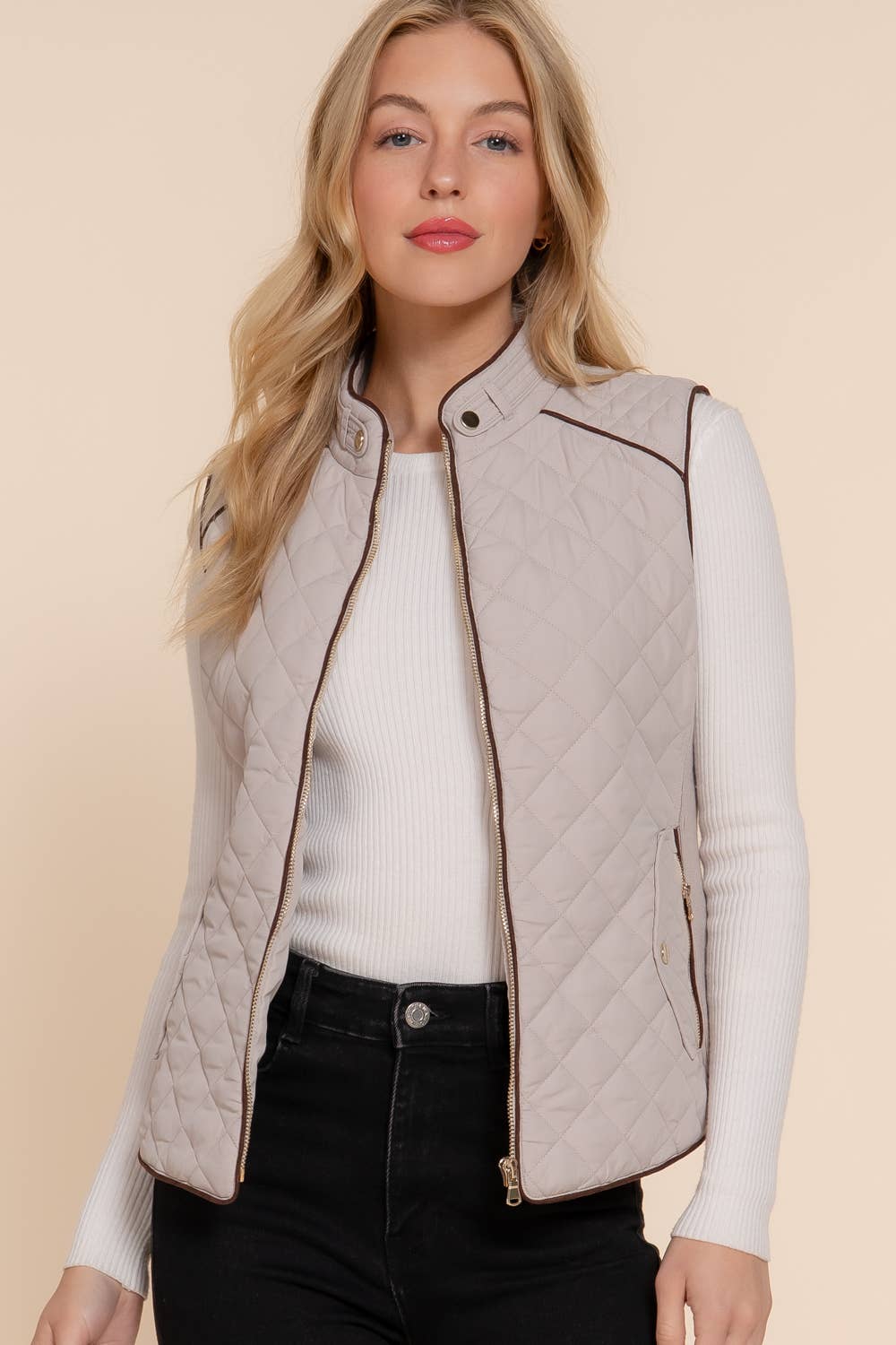 The Shannon Quilted Vest - Baxter Avenue
