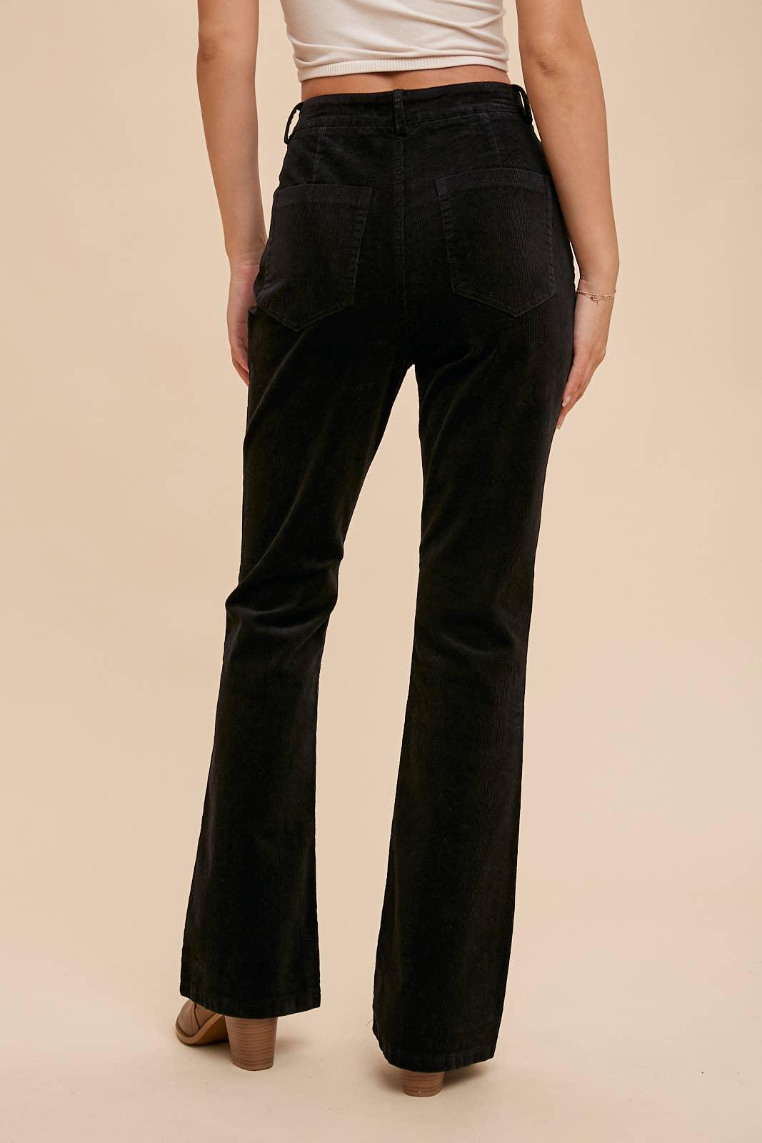 Boot Cut Corduroy Pants - Baxter Avenue