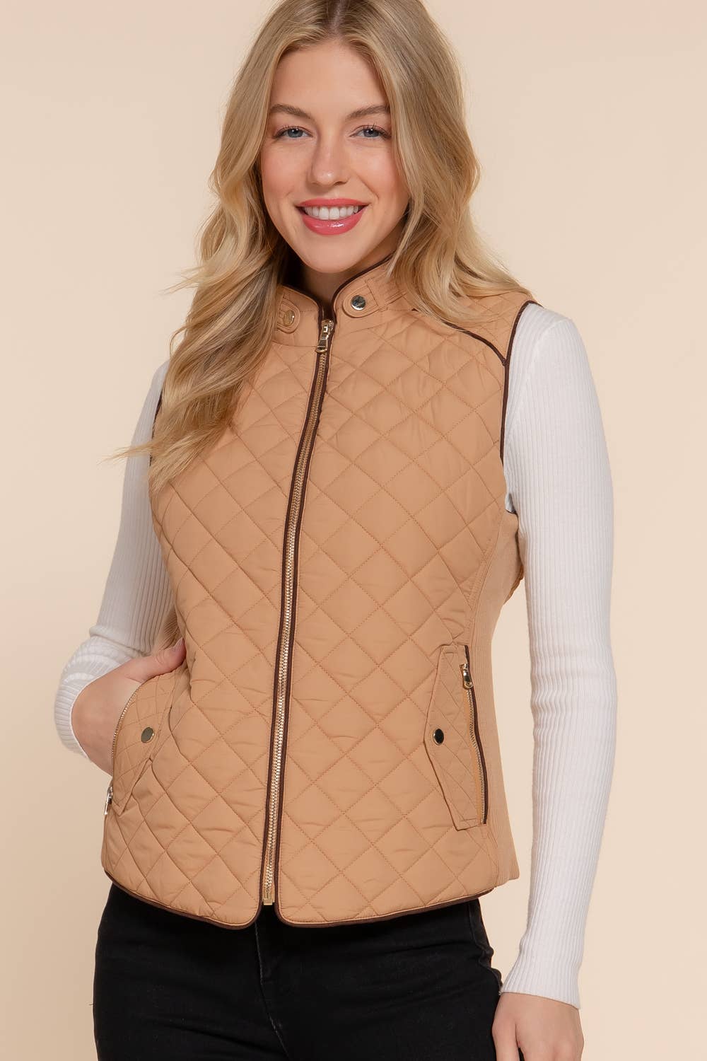 The Shannon Quilted Vest - Baxter Avenue