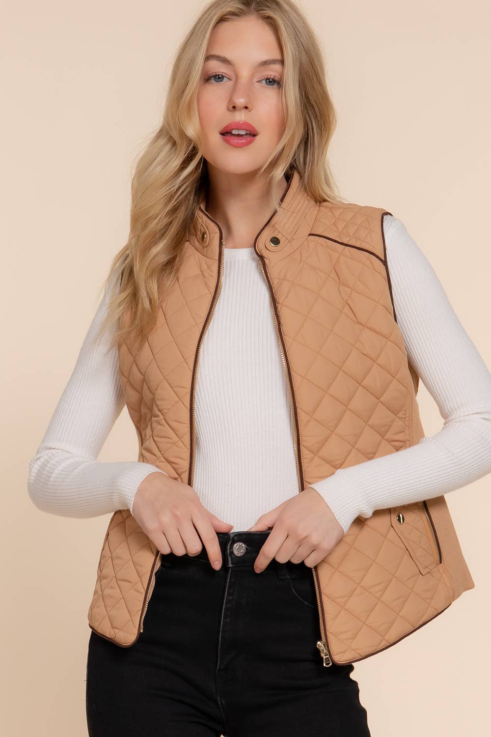 The Shannon Quilted Vest - Baxter Avenue
