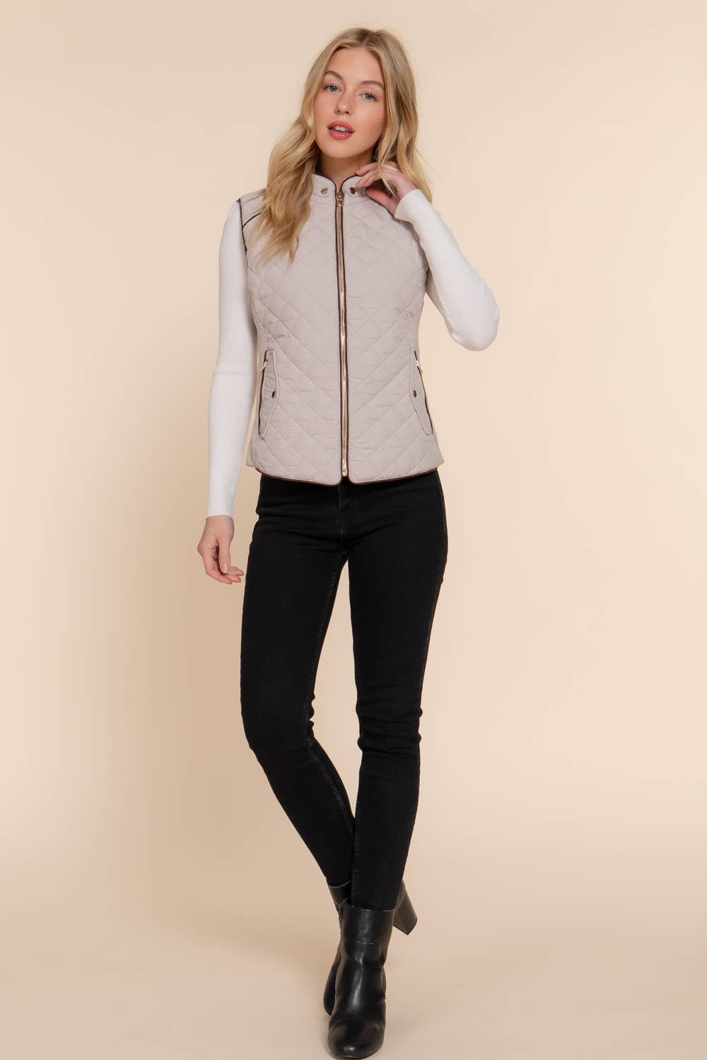 The Shannon Quilted Vest - Baxter Avenue