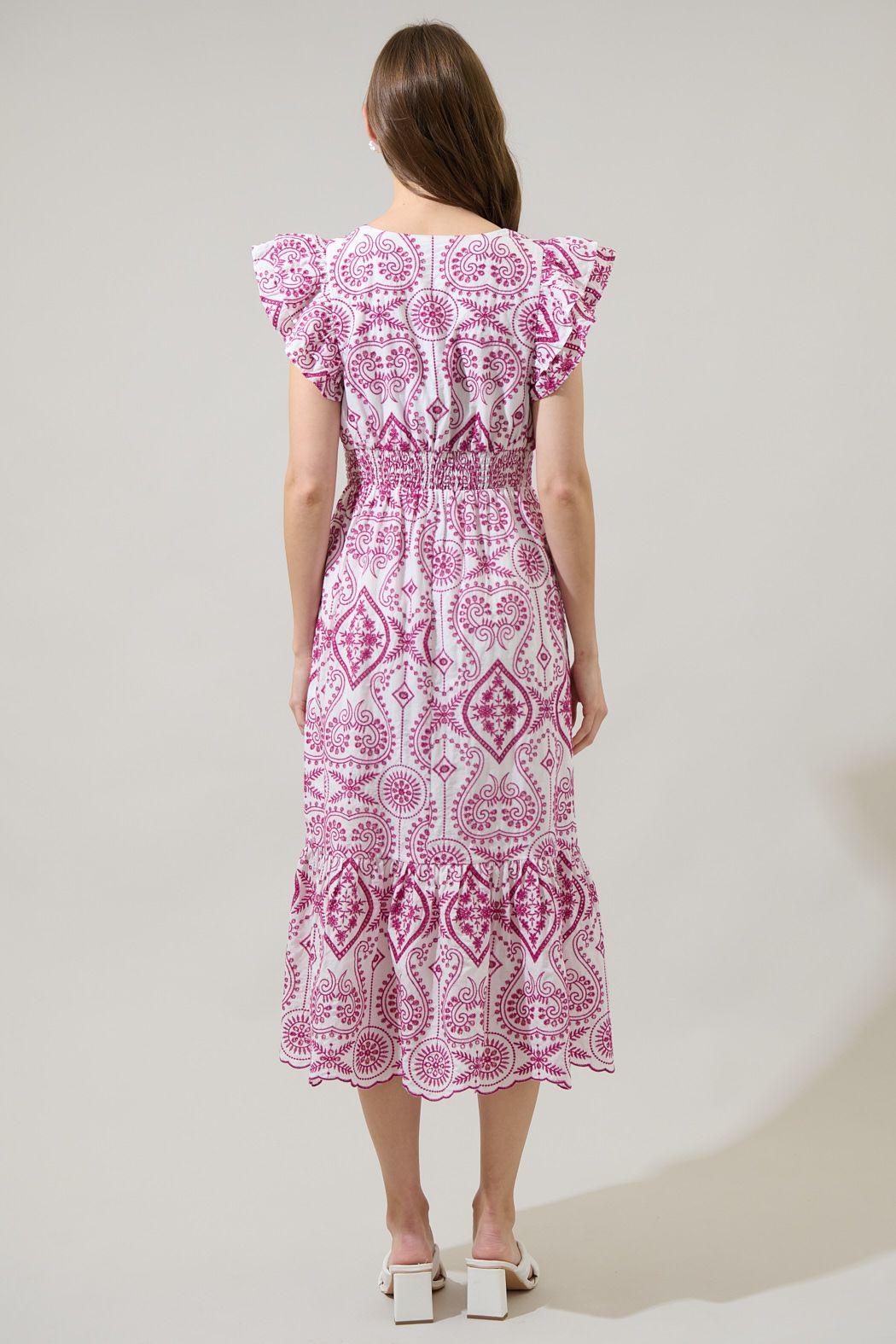 The Devon Eyelet Midi Dress - Baxter Avenue
