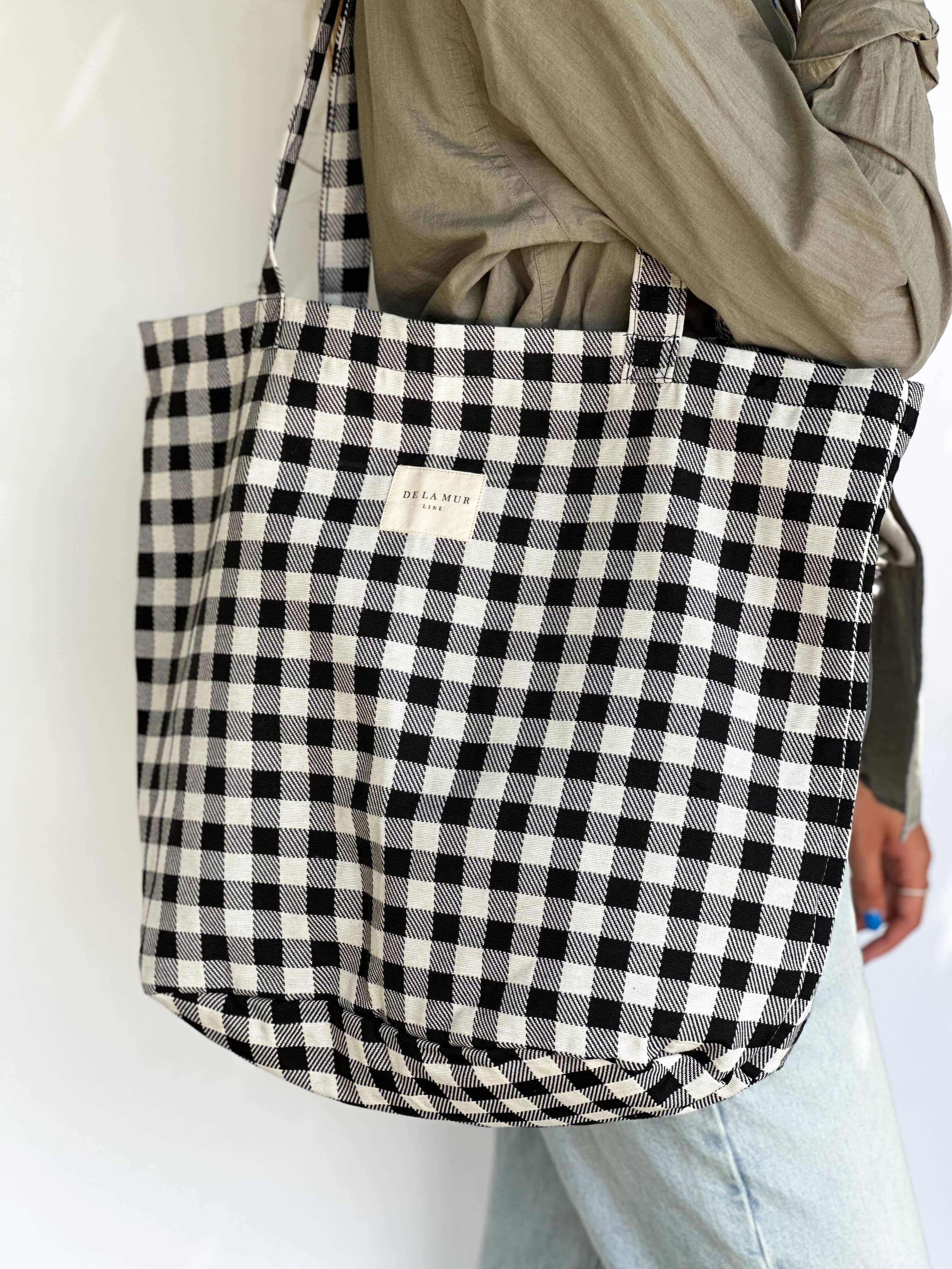 The Sevilla Tote - Checked - Baxter Avenue