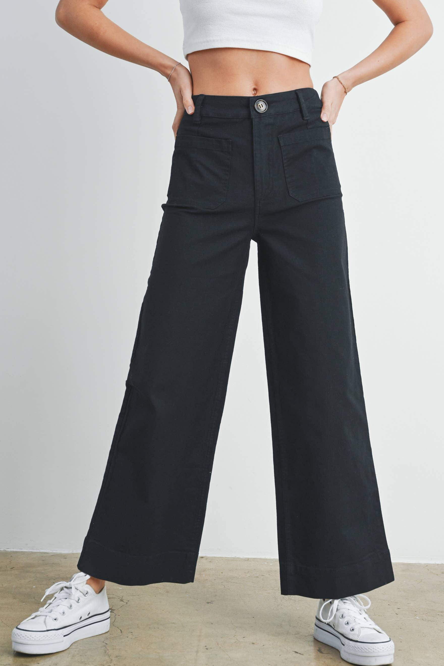 Wide Leg Trouser Pants - Baxter Avenue