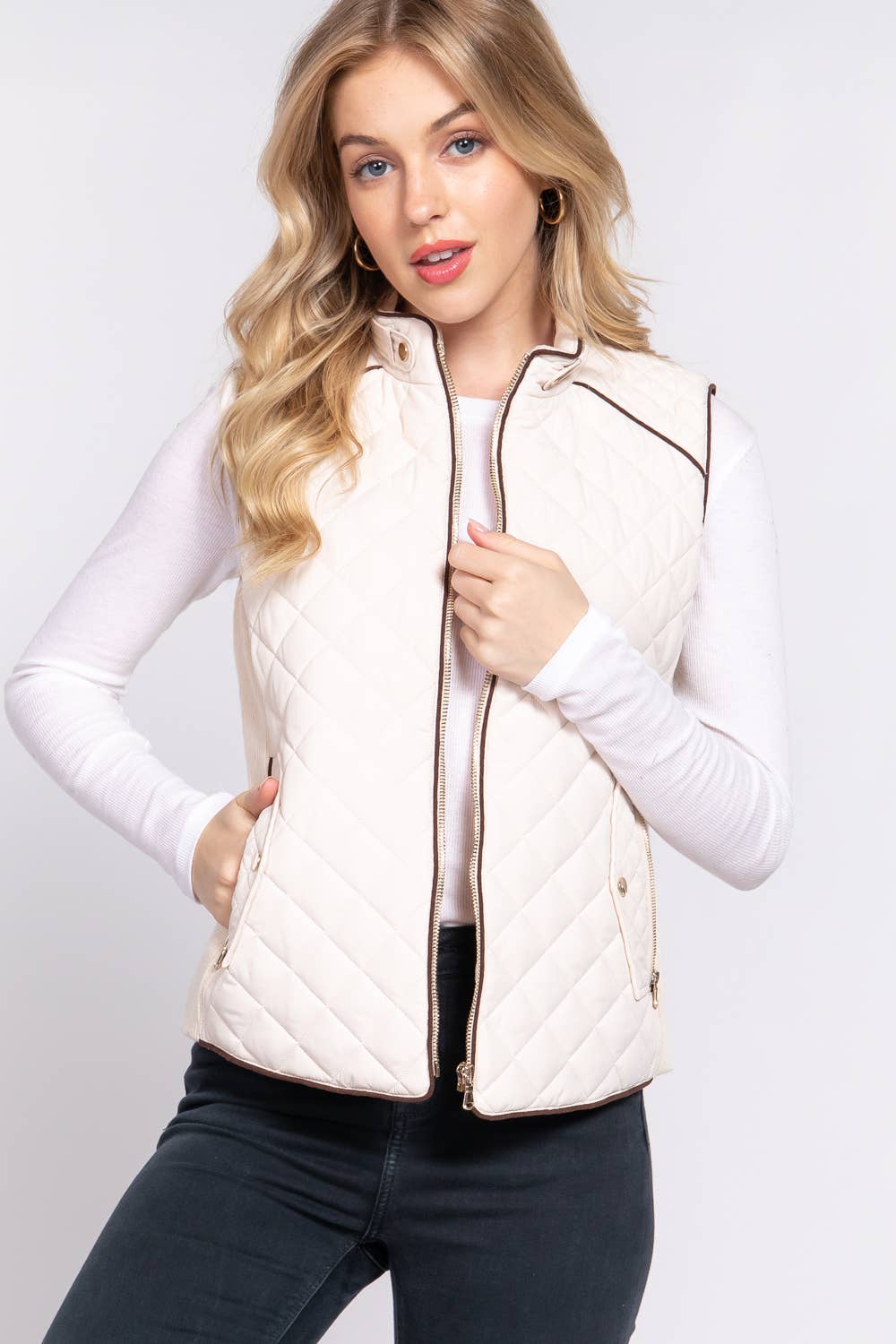 The Shannon Quilted Vest - Baxter Avenue