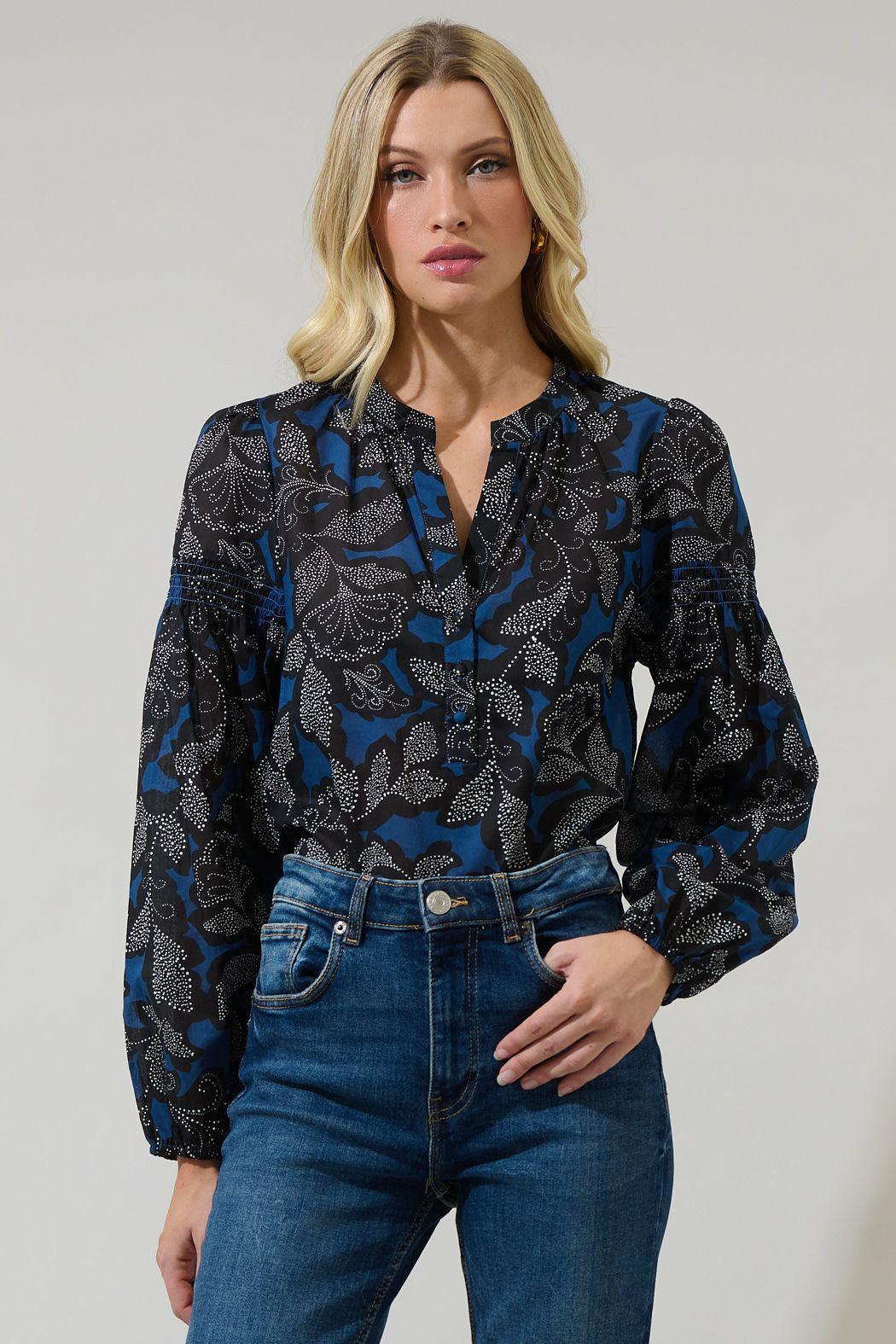 The Feyre Poplin Top - Baxter Avenue