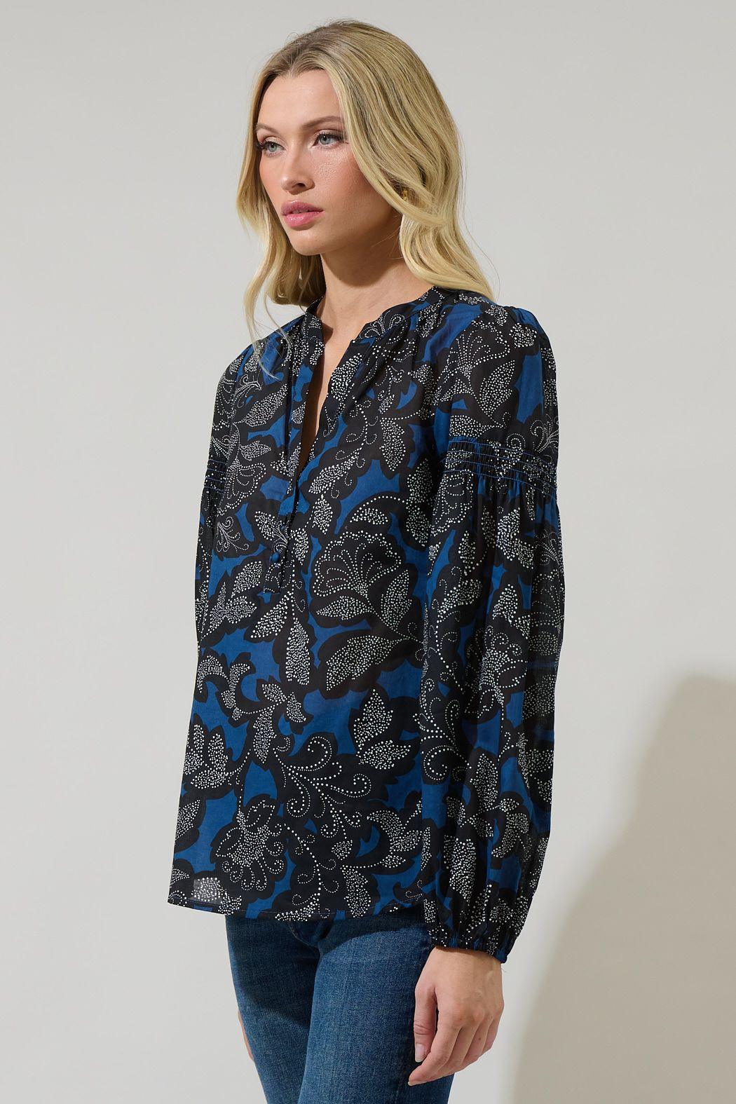 The Feyre Poplin Top - Baxter Avenue