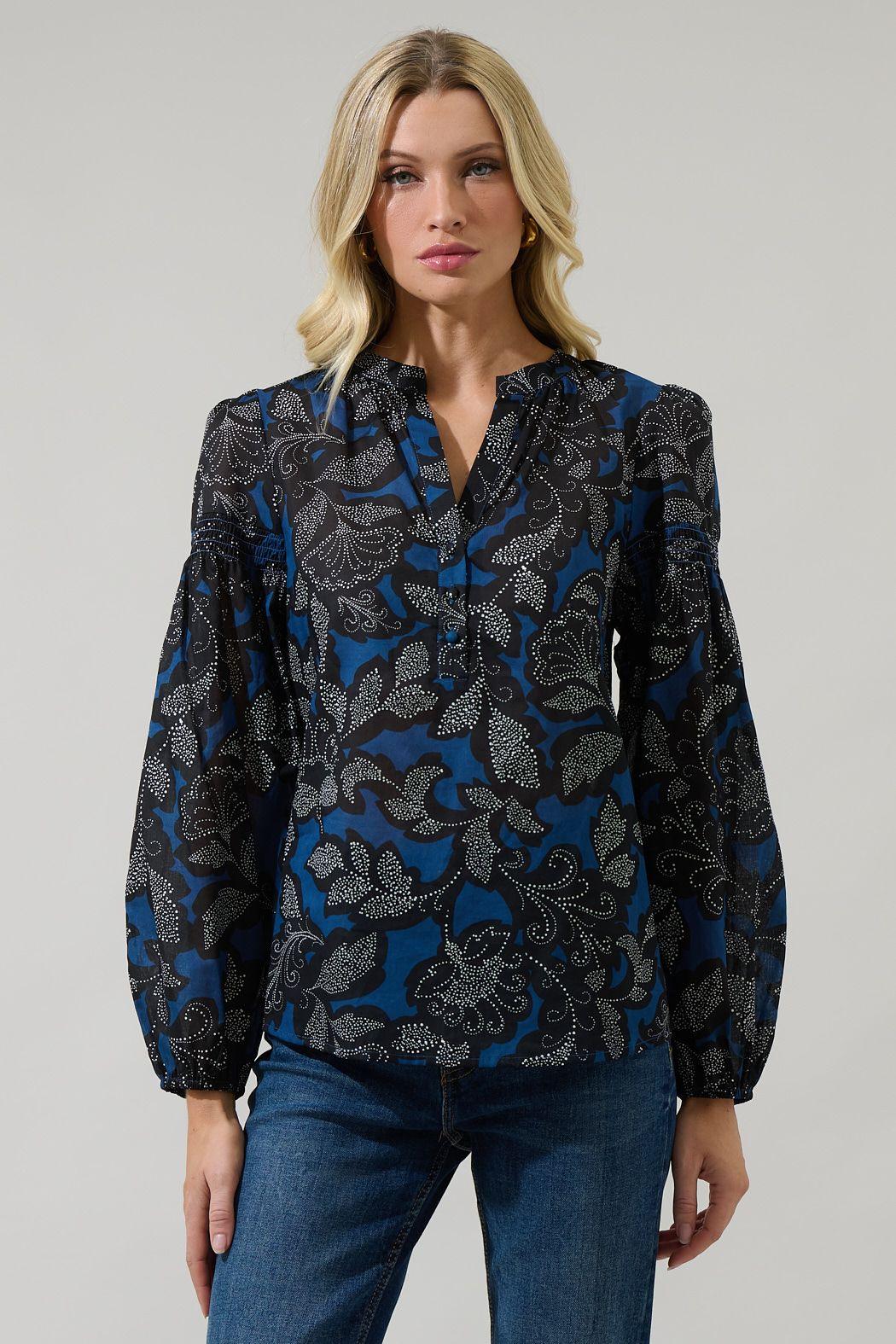 The Feyre Poplin Top - Baxter Avenue