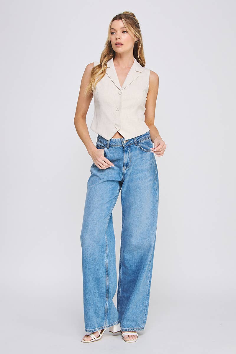 The Sloane Linen Vest - Baxter Avenue