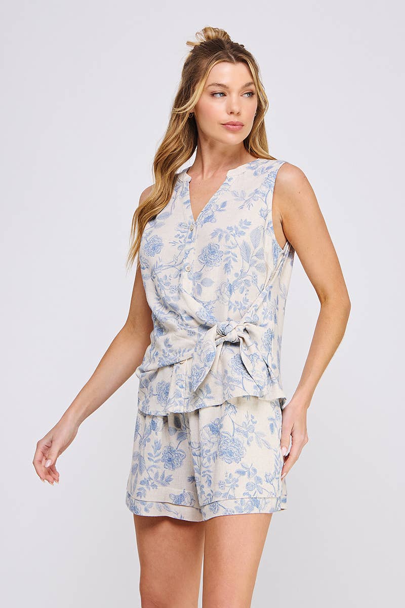 The Camellia Linen Shorts - Baxter Avenue
