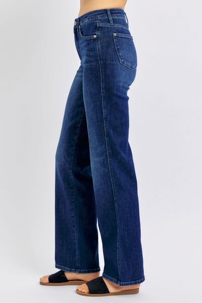 Tummy Control Straight Jeans - Baxter Avenue
