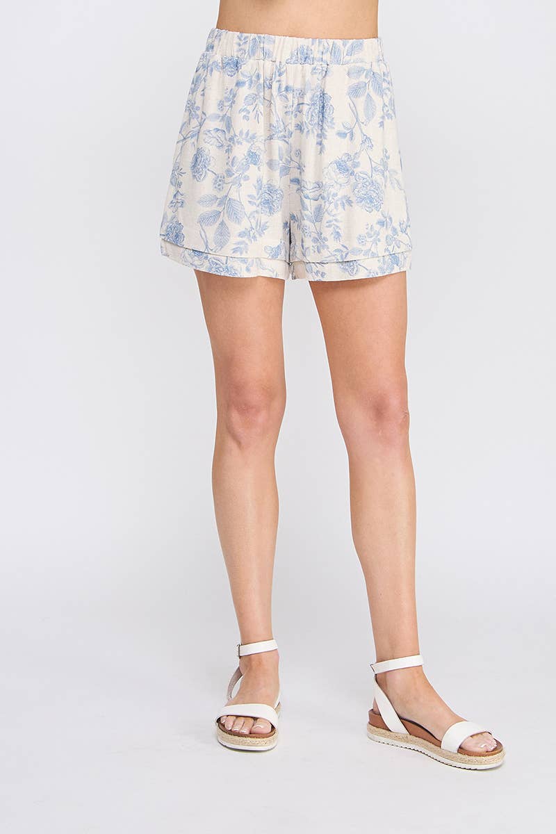 The Camellia Linen Shorts - Baxter Avenue